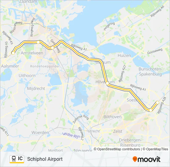 IC Train Line Map
