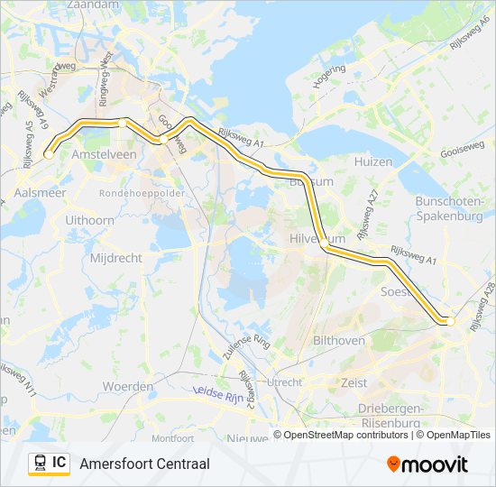 IC Train Line Map