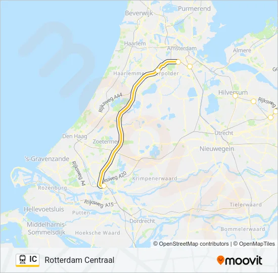 IC Train Line Map