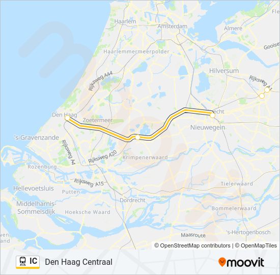 IC Train Line Map