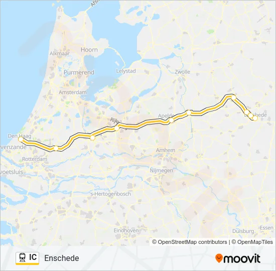 IC Train Line Map