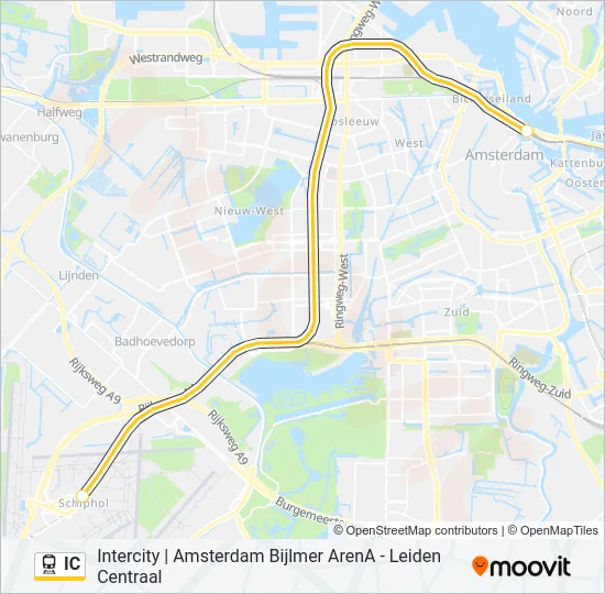 IC Train Line Map