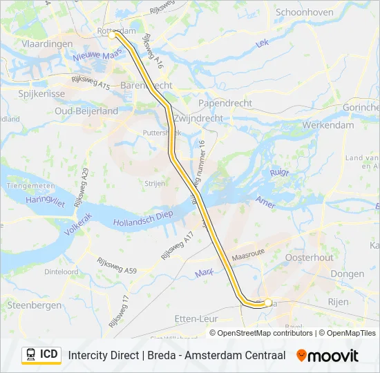 ICD Train Line Map