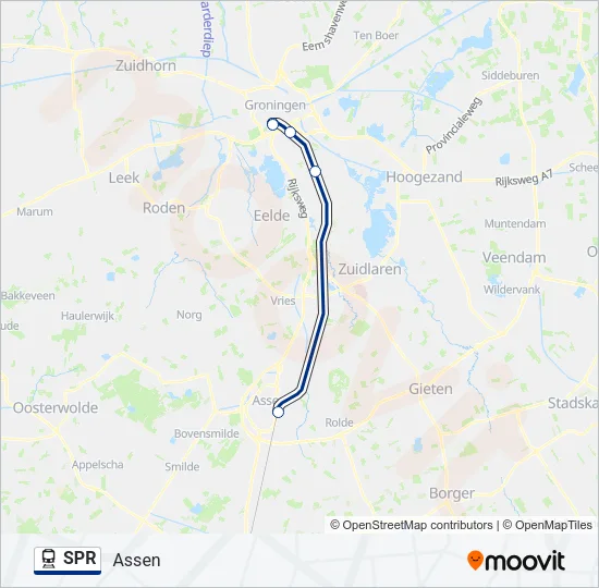 SPR Train Line Map