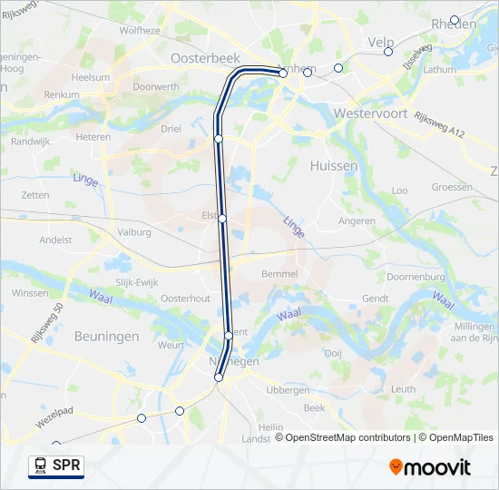 SPR Train Line Map
