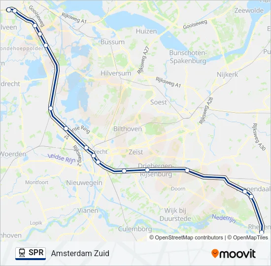 Bahnlinie SPR Karte