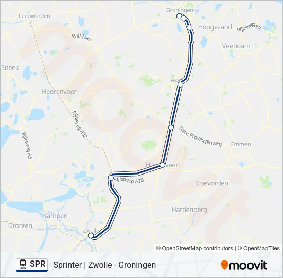 SPR Train Line Map