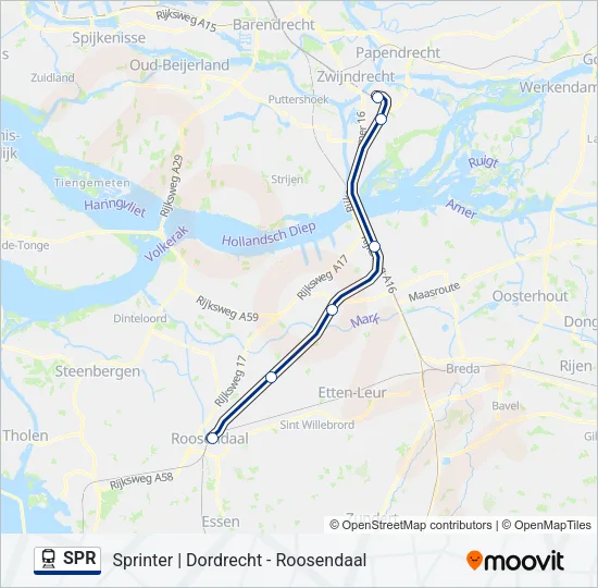 SPR Train Line Map