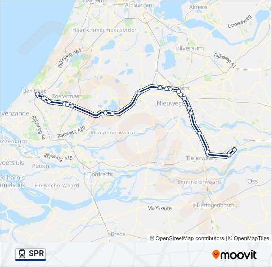 SPR Train Line Map