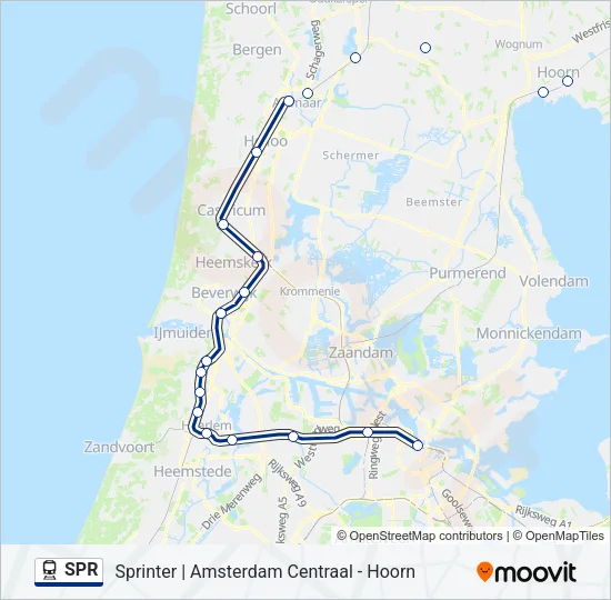 SPR Train Line Map