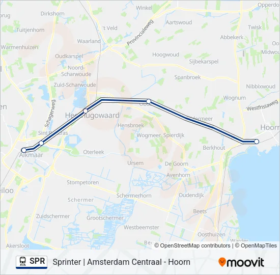 SPR Train Line Map
