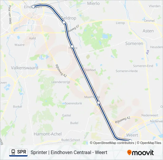 SPR Train Line Map