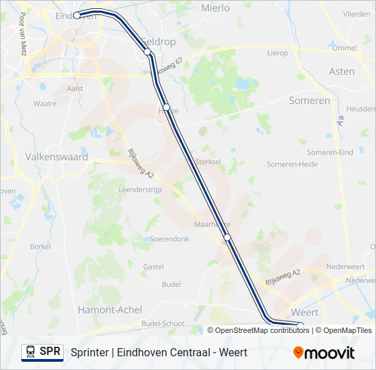 SPR Train Line Map