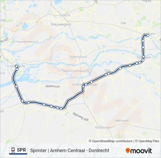 SPR Train Line Map