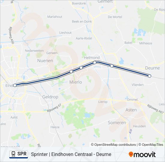 SPR Train Line Map
