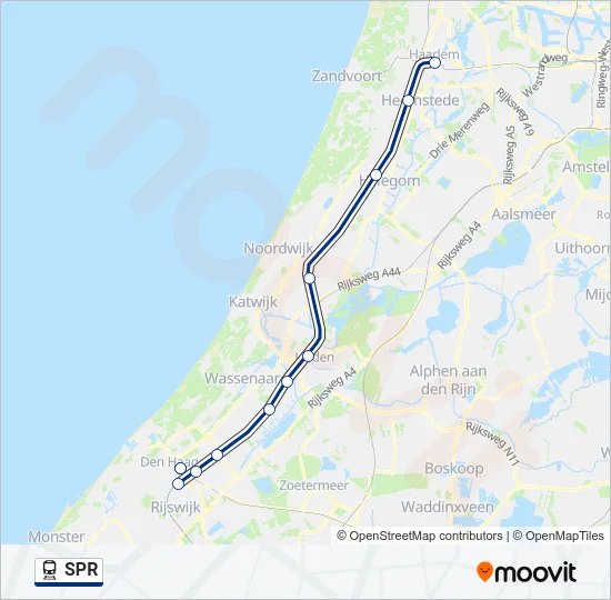 SPR Train Line Map
