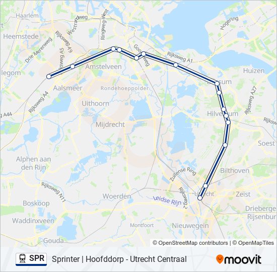 Artefact Ronde opstelling spr Route: dienstregelingen, haltes en kaarten - Utrecht Centraal  (Bijgewerkt)
