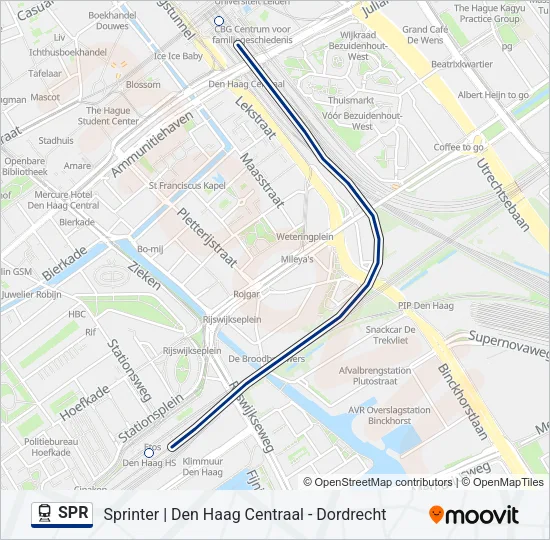 SPR Train Line Map