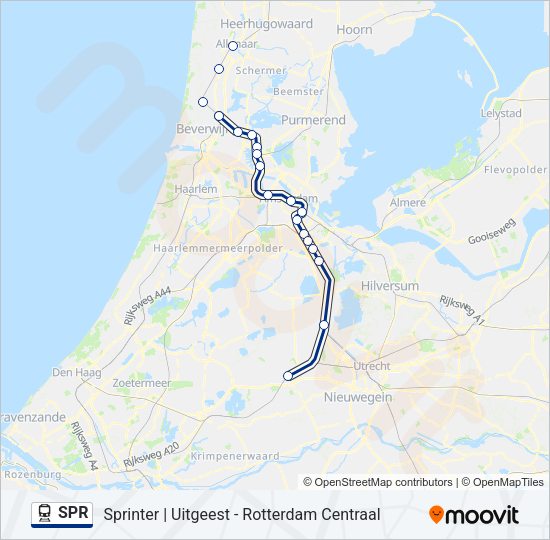 SPR Train Line Map