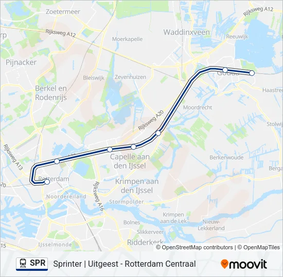 SPR Train Line Map