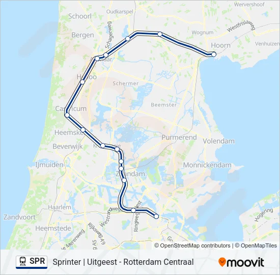 SPR Train Line Map