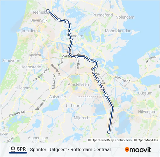 SPR Train Line Map