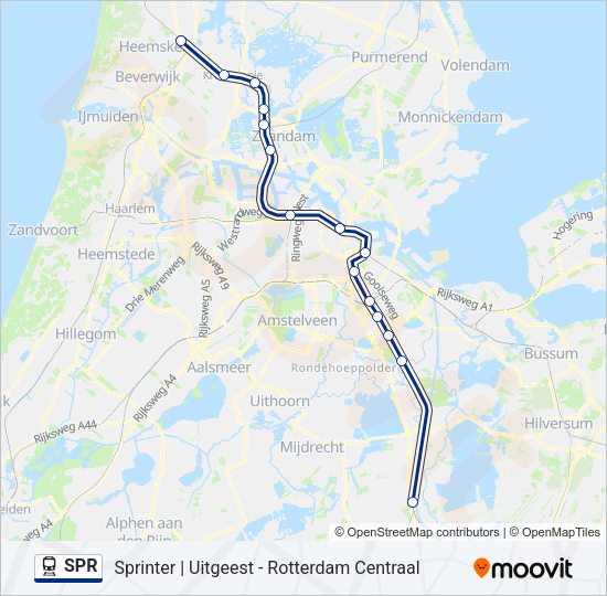 SPR Train Line Map