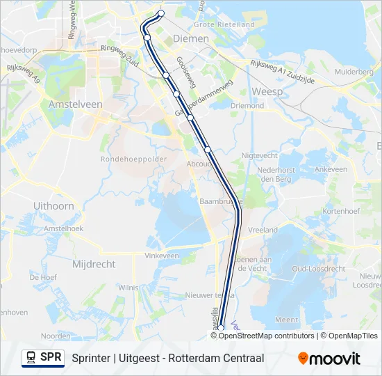 SPR Train Line Map