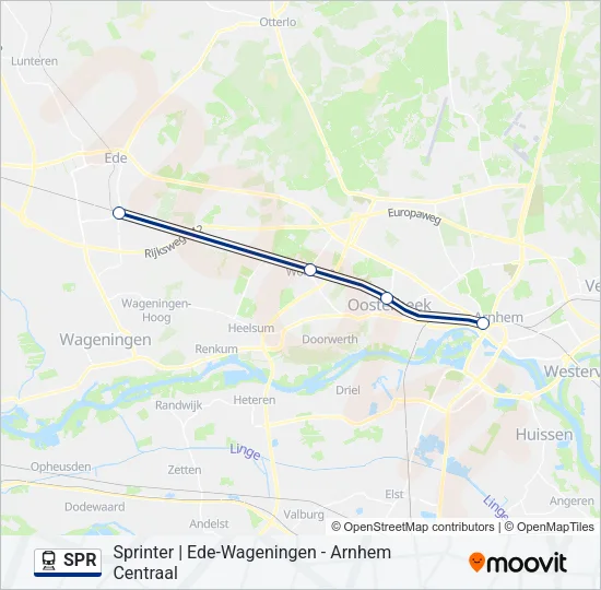 SPR Train Line Map