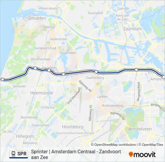 SPR Train Line Map