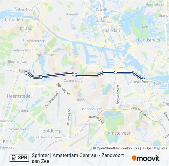 SPR Train Line Map