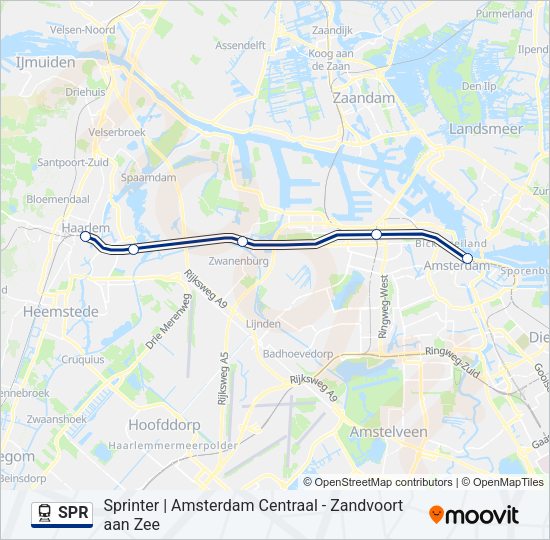 SPR Train Line Map