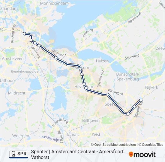 SPR Train Line Map