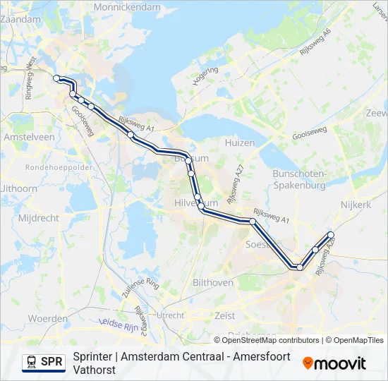 SPR Train Line Map