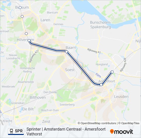 SPR Train Line Map