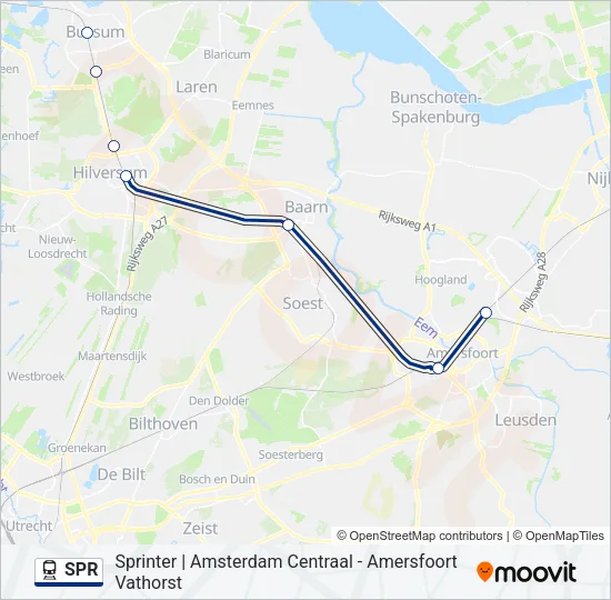 SPR Train Line Map