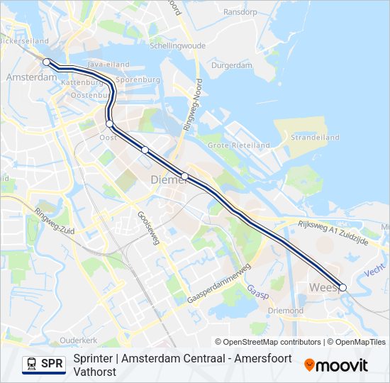 SPR Train Line Map
