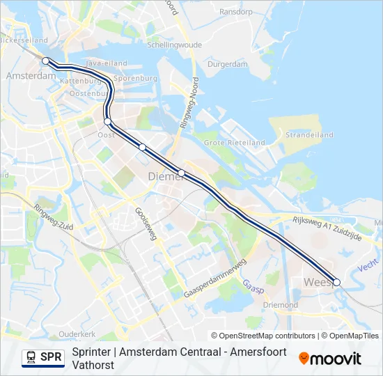 SPR Train Line Map