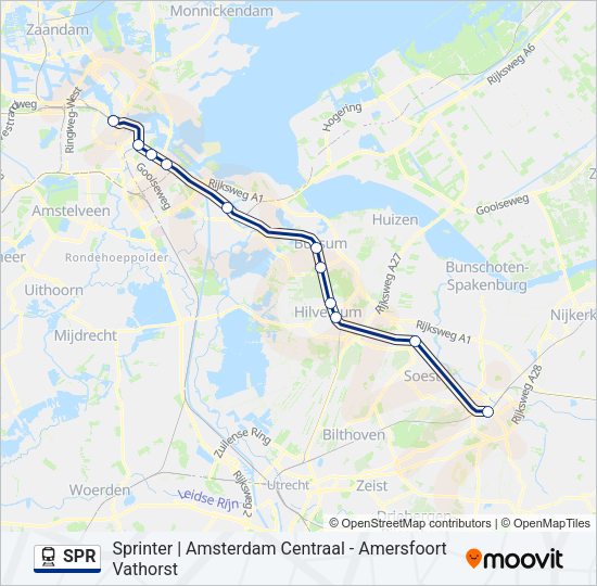 SPR Train Line Map