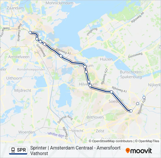 SPR Train Line Map