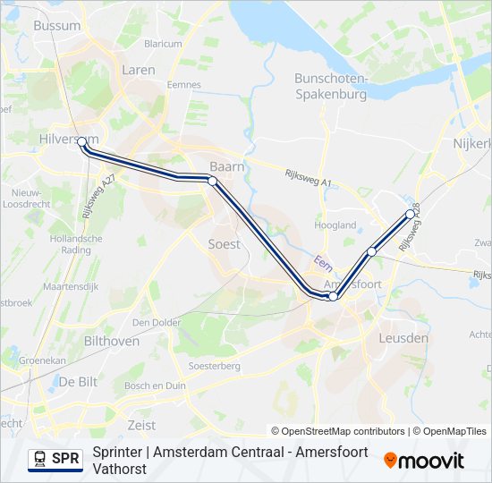 SPR Train Line Map