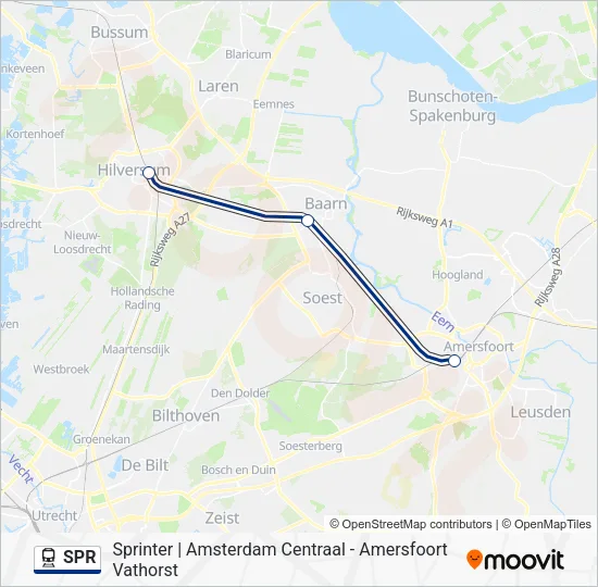 SPR Train Line Map