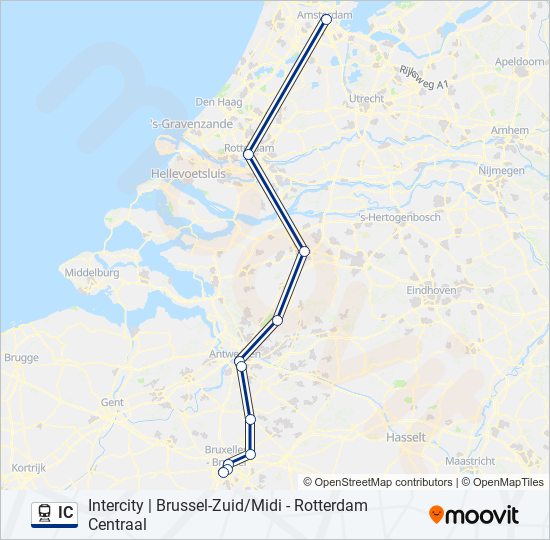 IC train Line Map