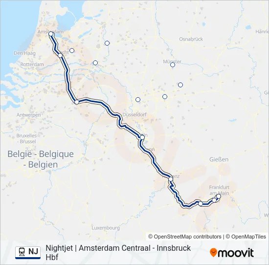 NJ  Line Map