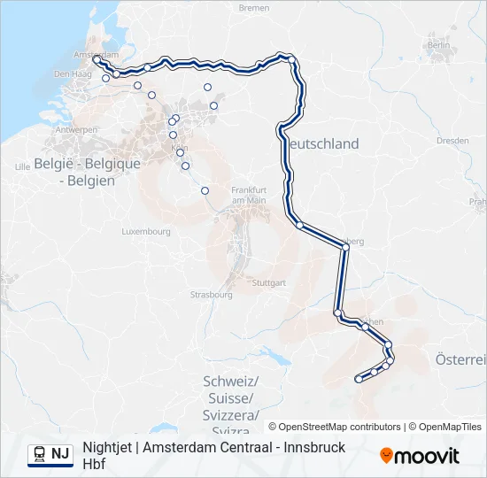 NJ  Line Map