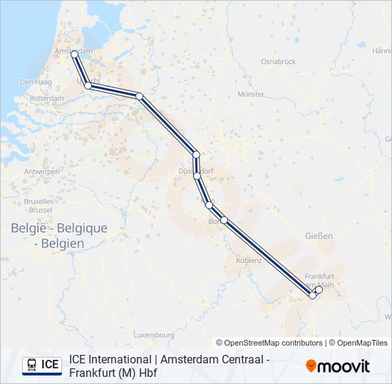 ice Route Schedules Stops Maps Frankfurt M Hbf Updated