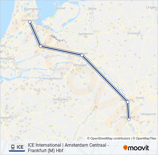 ice Route Schedules Stops Maps Dusseldorf Hbf Updated