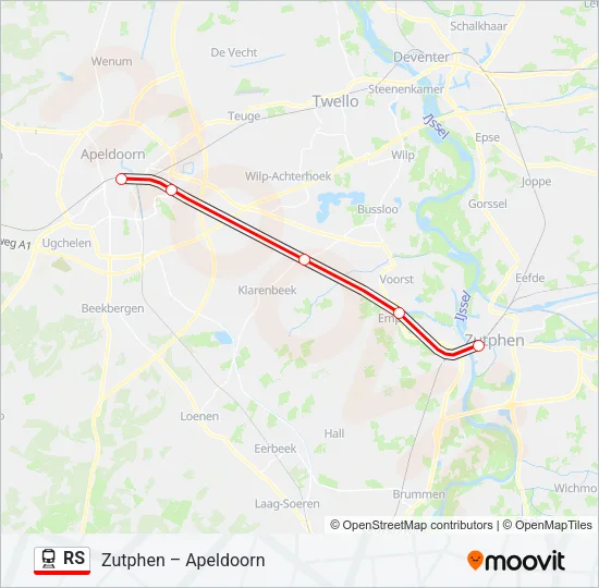 RS Train Line Map