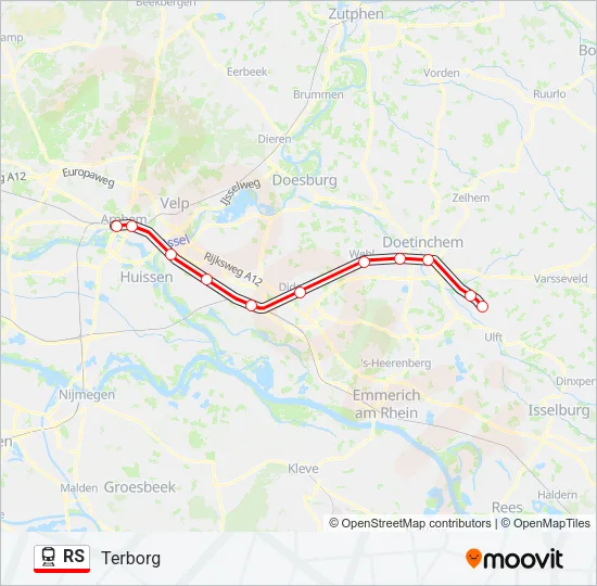 RS Train Line Map