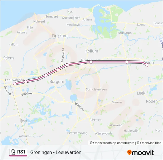 RS1 Train Line Map